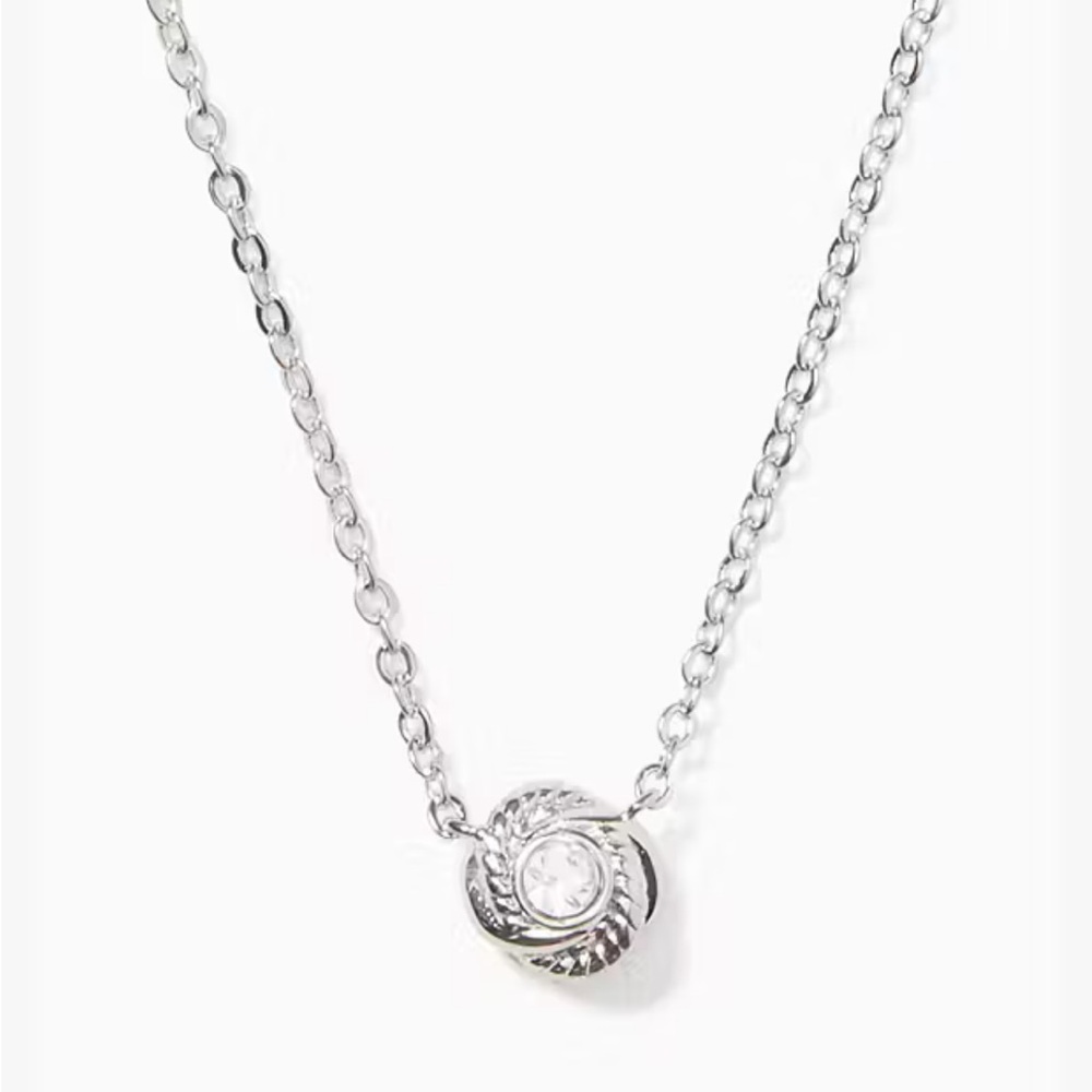 NWT Kate Spade Infinity And Beyond Knot Mini Pendant Necklace